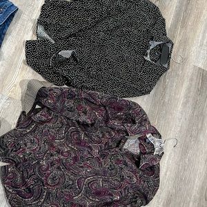 Chaps no iron button down shirts 2X  washed and dried both for $10